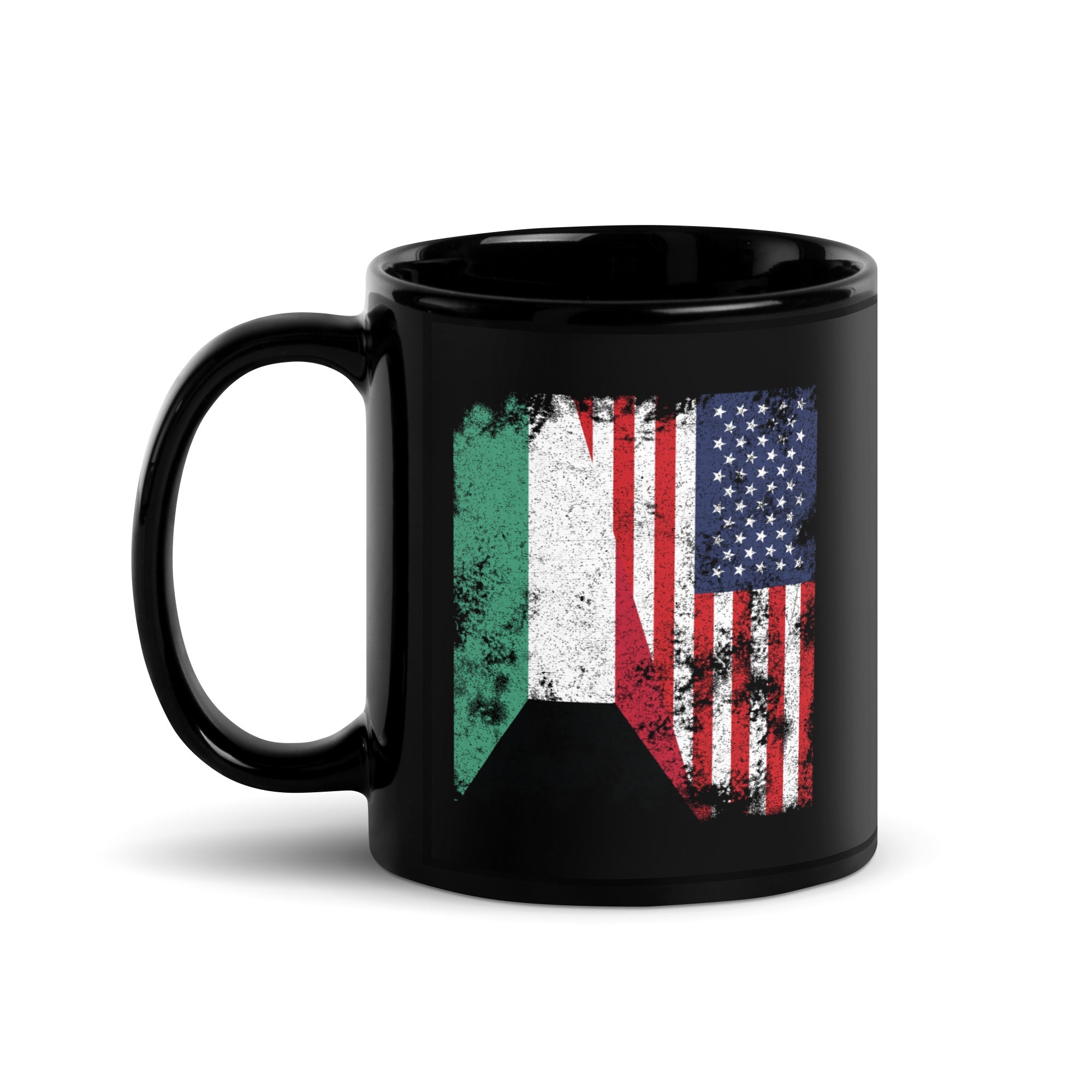 Kuwait USA Flag - Half American Mug