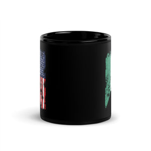 Kuwait USA Flag - Half American Mug