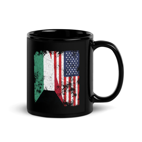 Kuwait USA Flag - Half American Mug