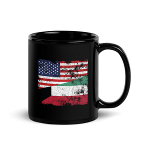 Kuwait USA Flag Mug