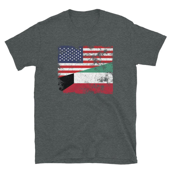 Kuwait USA Flag T-Shirt