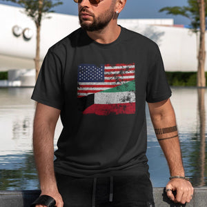 Kuwait USA Flag T-Shirt