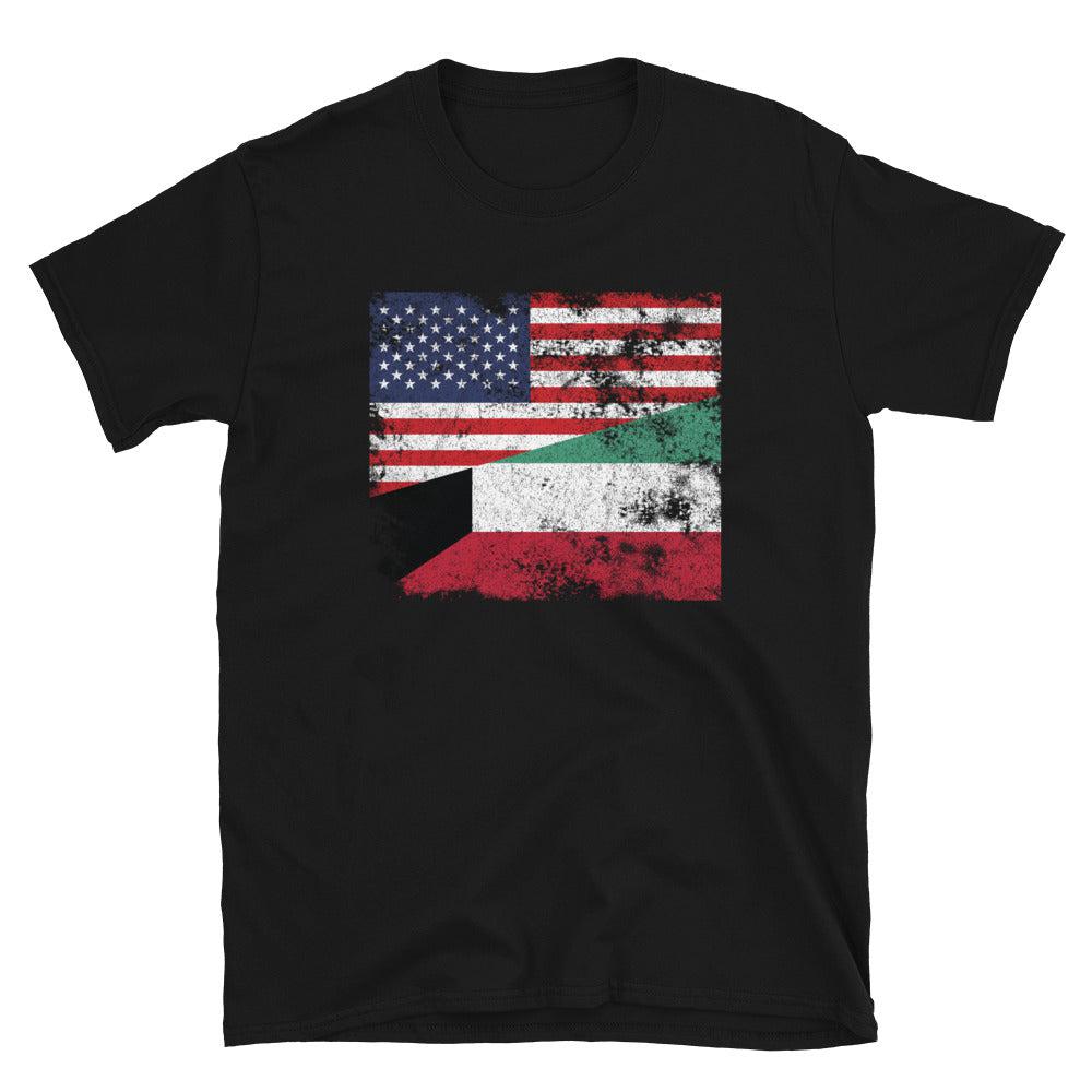 Kuwait USA Flag T-Shirt