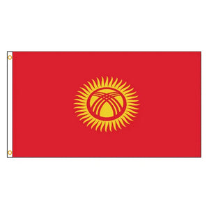 Kyrgyzstan Flag - 90x150cm(3x5ft) - 60x90cm(2x3ft)