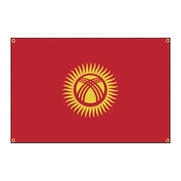 Kyrgyzstan Flag - 90x150cm(3x5ft) - 60x90cm(2x3ft)