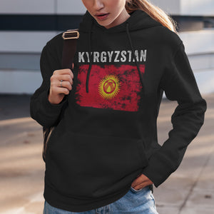 Kyrgyzstan Flag Vintage Kyrgyzstani Flag Hoodie
