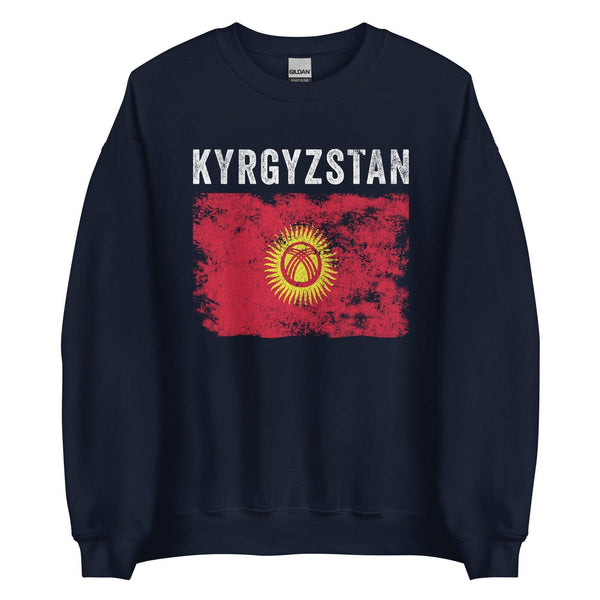 Kyrgyzstan Flag Vintage Kyrgyzstani Flag Sweatshirt