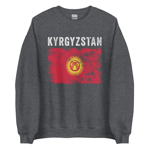 Kyrgyzstan Flag Vintage Kyrgyzstani Flag Sweatshirt