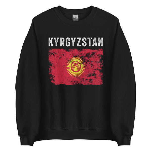 Kyrgyzstan Flag Vintage Kyrgyzstani Flag Sweatshirt