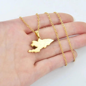 Kyrgyzstan Map Necklace