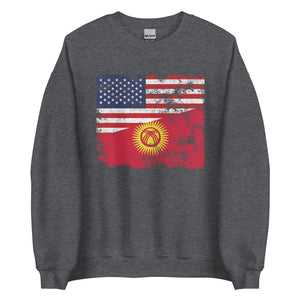 Kyrgyzstan USA Flag Sweatshirt