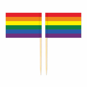 LGBTQIA2S+ Pride Flag Toothpicks - Cupcake Toppers (100Pcs)