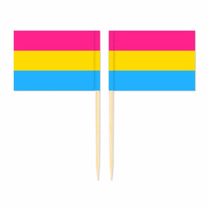 LGBTQIA2S+ Pride Flag Toothpicks - Cupcake Toppers (100Pcs)