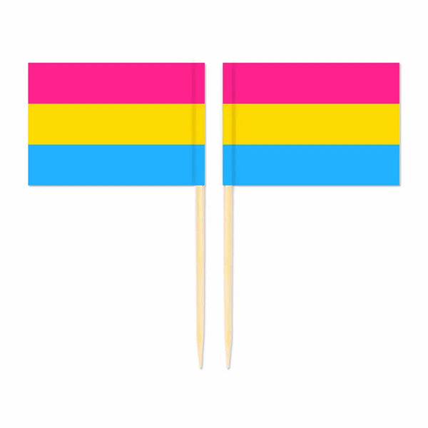 LGBTQIA2S+ Pride Flag Toothpicks - Cupcake Toppers (100Pcs)