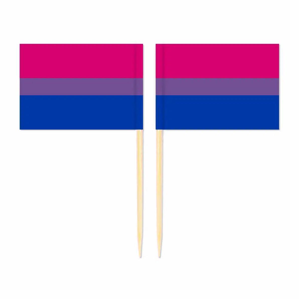 LGBTQIA2S+ Pride Flag Toothpicks - Cupcake Toppers (100Pcs)