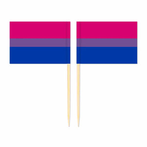 LGBTQIA2S+ Pride Flag Toothpicks - Cupcake Toppers (100Pcs)