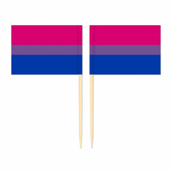 LGBTQIA2S+ Pride Flag Toothpicks - Cupcake Toppers (100Pcs)