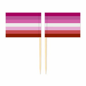 LGBTQIA2S+ Pride Flag Toothpicks - Cupcake Toppers (100Pcs)