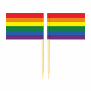 LGBTQIA2S+ Pride Flag Toothpicks - Cupcake Toppers (100Pcs)