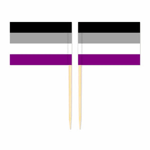 LGBTQIA2S+ Pride Flag Toothpicks - Cupcake Toppers (100Pcs)