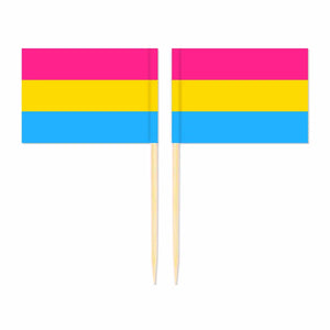 LGBTQIA2S+ Pride Flag Toothpicks - Cupcake Toppers (100Pcs)