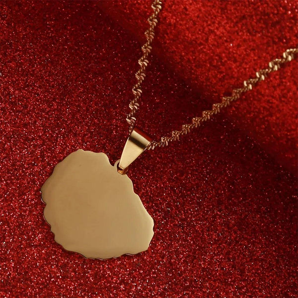 La Gomera Map Necklace