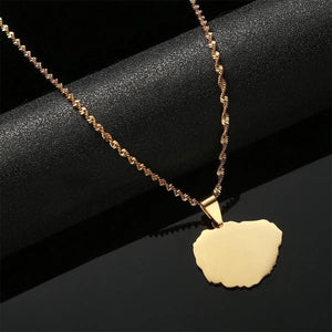 La Gomera Map Necklace