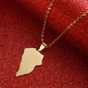 La Palma Map Necklace