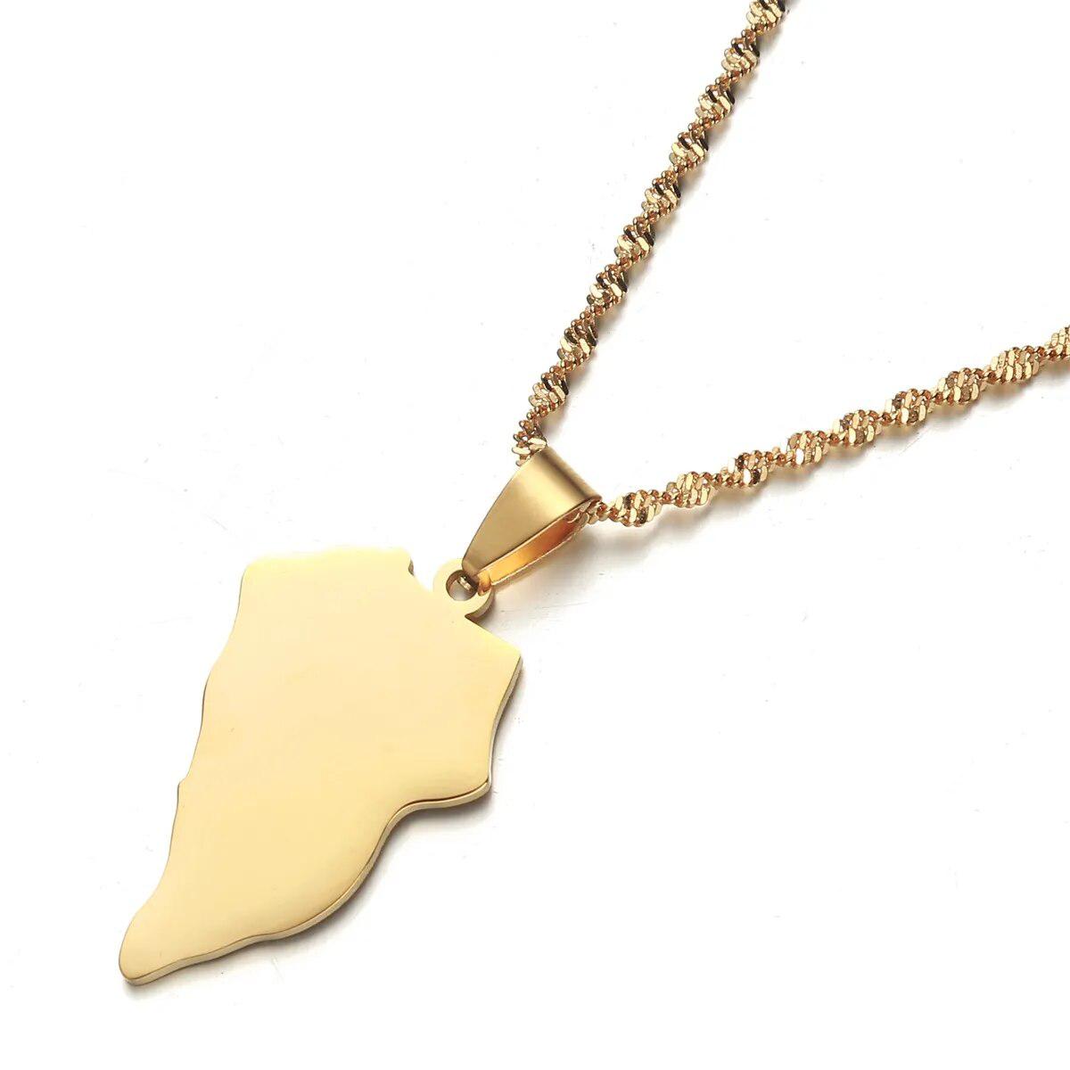 La Palma Map Necklace