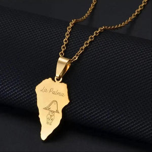La palma Map Necklace Collection