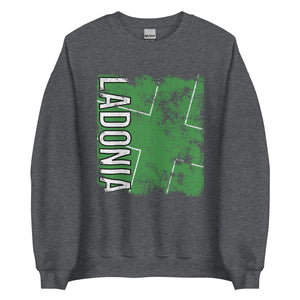 Ladonia Flag - Distressed Flag Sweatshirt