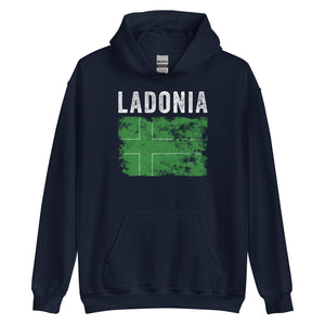 Ladonia Flag Distressed - Ladonien Flag Hoodie