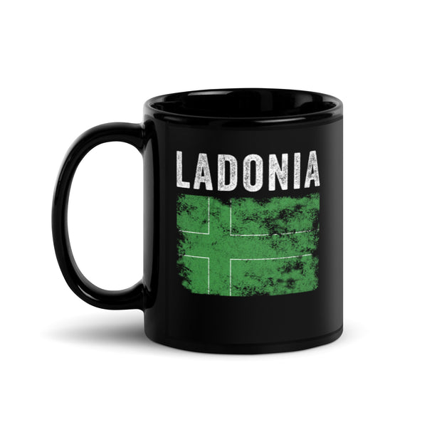 Ladonia Flag Distressed - Ladonien Flag Mug