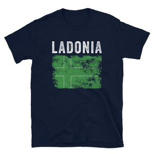 Ladonia Flag Distressed - Ladonien Flag T-Shirt