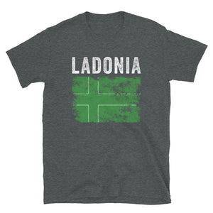 Ladonia Flag Distressed - Ladonien Flag T-Shirt