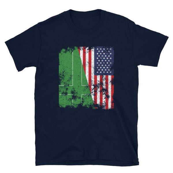 Ladonia USA Flag - Half American T-Shirt