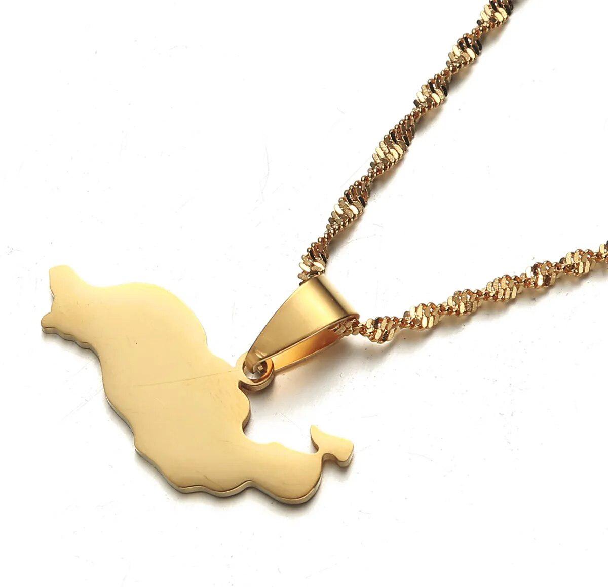 Lanzarote Map Necklace