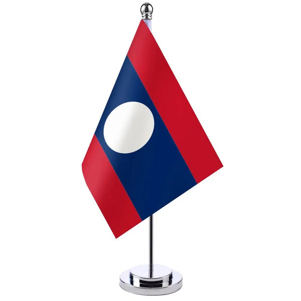 Laos Desk Flag - Small Office Table Flag