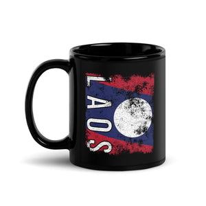 Laos Flag - Distressed Flag Mug