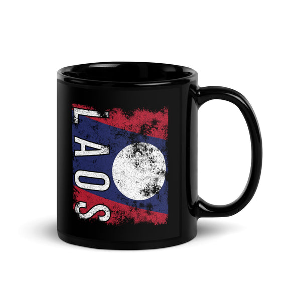 Laos Flag - Distressed Flag Mug