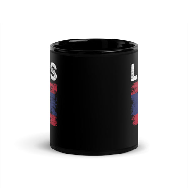 Laos Flag Distressed - Laotian Flag Mug