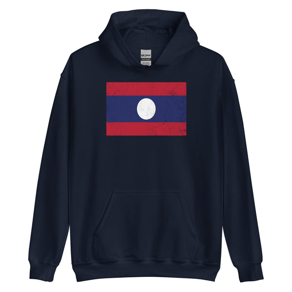 Laos Flag Hoodie