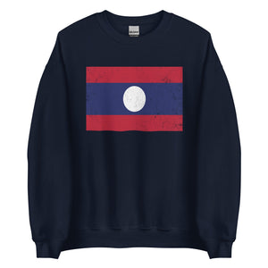 Laos Flag Sweatshirt