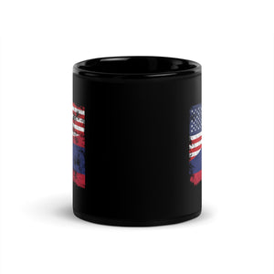 Laos USA Flag Mug