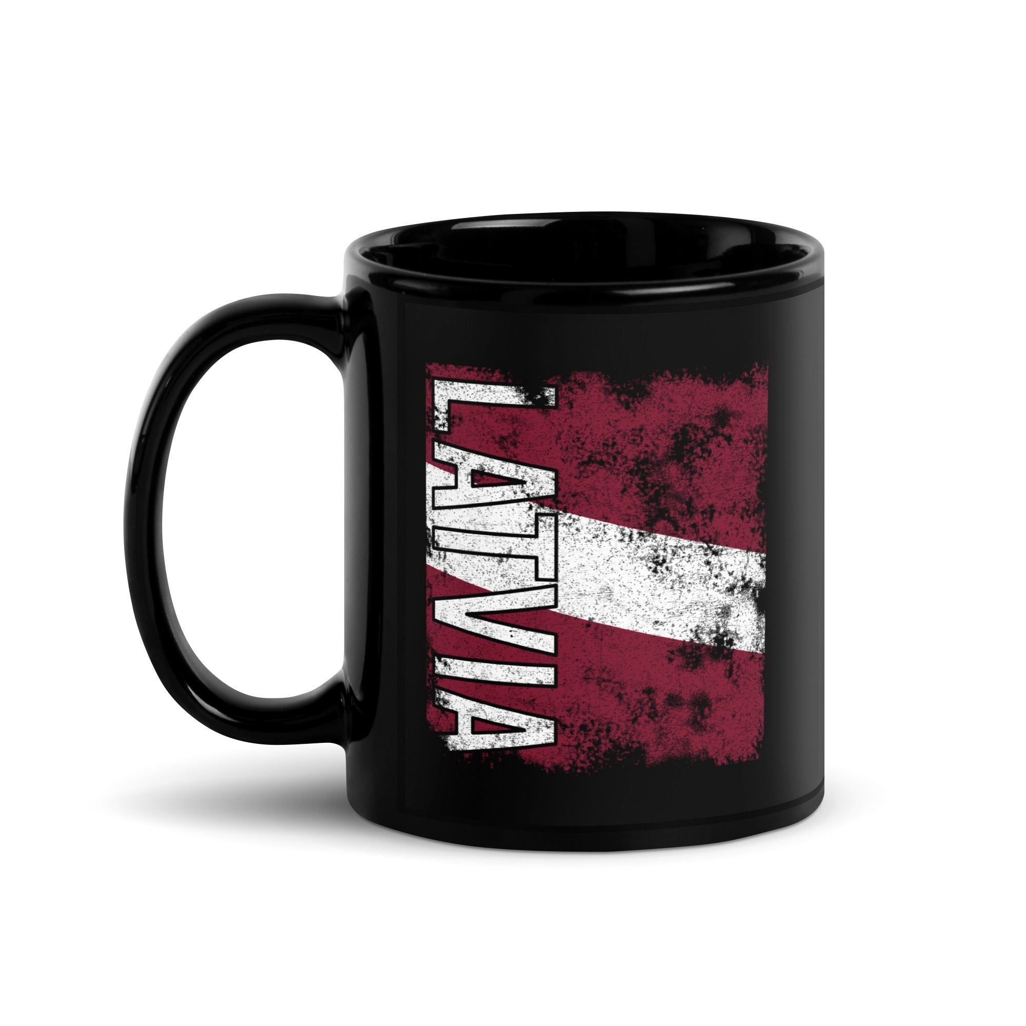 Latvia Flag - Distressed Flag Mug