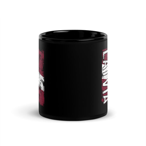 Latvia Flag - Distressed Flag Mug