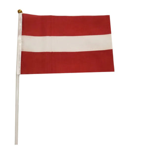 Latvia Flag on Stick - Small Handheld Flag (50/100Pcs)