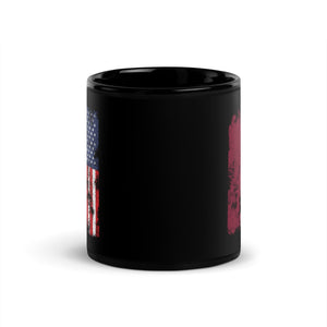 Latvia USA Flag - Half American Mug