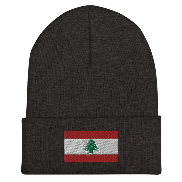 Lebanon Flag Beanie - Embroidered Winter Hat