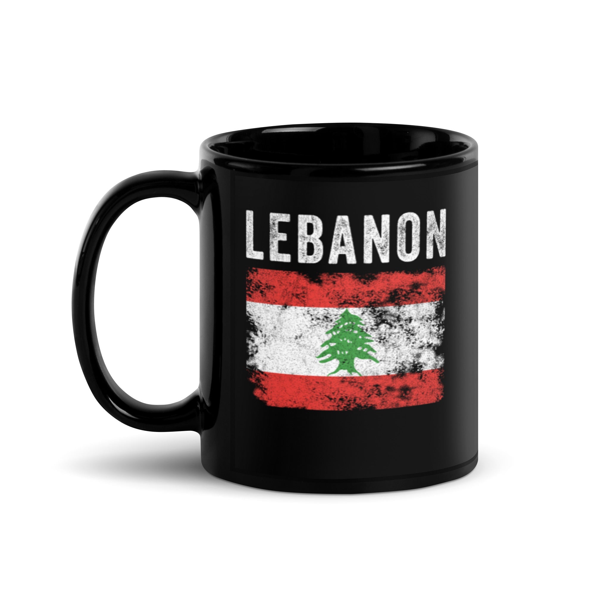 Lebanon Flag Distressed - Lebanese Flag Mug